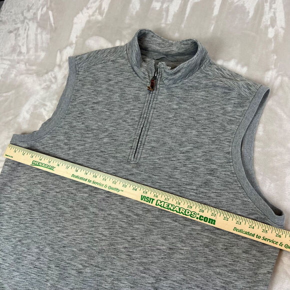 Duluth Trading Vest Mens XL Heather Grey Loophole Comfort Basic Preppy Outdoors - Picture 3 of 10